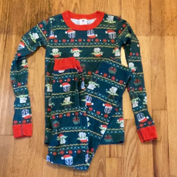 Hanna Andersson Star Wars The Mandalorian Long John Pajama Set size 10 - Picture 2 of 10